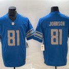 Men's Detroit Lions Calvin Johnson Blue 2023 Vapor Untouchable Limited Stitched Jerseys