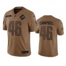 Men's Detroit Lions ack Campbell 2023 Brown Salute To Service Limited Stitched Jersey