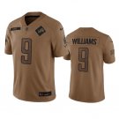 Men's Detroit Lions Jameson Williams 2023 Brown Salute To Service Limited Stitched Jersey