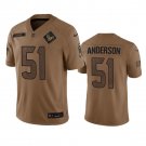 Men's Houston Texans Will Anderson Jr. 2023 Brown Salute To Service Limited Stitched Jersey