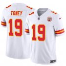 Men's Kansas City Chiefs #19 Kadarius Toney White 2023 Vapor Untouchable Limited Football Stitched J
