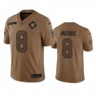 Men's Las Vegas Raiders Josh Jacobs 2023 Brown Salute To Service Limited Stitched Jersey