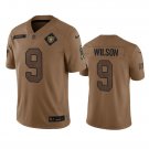 Men's Las Vegas Raiders Tyree Wilson 2023 Brown Salute To Service Limited Stitched Jersey