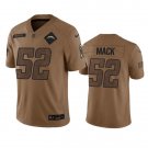 Men's Los Angeles Chargers Khalil Mack 2023 Brown Salute To Service Limited Stitched Jersey