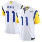 Men's Los Angeles Rams Carson Wentz White 2023 Vapor Untouchable Limited Football Stitched Jerseys
