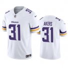 Men's Minnesota Vikings Cam Akers White 2023 Vapor Throwback Limited Stitched Jerseys