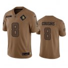 Men's Minnesota Vikings Kirk Cousins 2023 Brown Salute To Service Limited Stitched Jersey