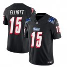 Men's New England Patriots Ezekiel Elliott Black 2023 F.U.S.E. Vapor Limited Stitched Jersey