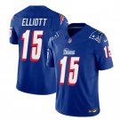 Men's New England Patriots Ezekiel Elliott Blue 2023 F.U.S.E. Vapor Limited Stitched Jersey