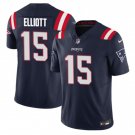 Men's New England Patriots Ezekiel Elliott Navy 2023 F.U.S.E. Vapor Limited Stitched Jersey