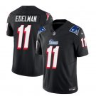 Men's New England Patriots Julian Edelman Black 2023 F.U.S.E. Vapor Limited Stitched Jersey