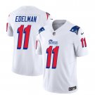 Men's New England Patriots Julian Edelman White 2023 F.U.S.E. Vapor Limited Stitched Jersey