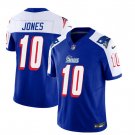 Men's New England Patriots Mac Jones Blue White 2023 F.U.S.E. Vapor Limited Stitched Jersey