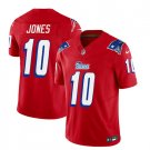 Men's New England Patriots Mac Jones Red 2023 F.U.S.E. Vapor Limited Stitched Jersey