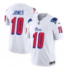 Men's New England Patriots Mac Jones White 2023 F.U.S.E. Vapor Limited Stitched Jersey