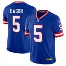 Men's New York Giants Jacob Eason Royal 2023 Throwback Limited Stitched Jerseys