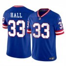 Men's New York Giants Hassan Hall Royal 2023 Throwback Limited Stitched Jerseys
