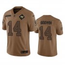Men's Tampa Bay Buccaneers Chris Godwin 2023 Brown Salute To Service Limited Stitched Jerseys