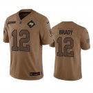 Men's Tampa Bay Buccaneers Tom Brady 2023 Brown Salute To Service Limited Stitched Jerseys