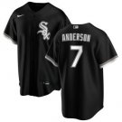 Men's Tim Anderson Chicago White Sox Black Alternate Premium Stitch Replica Jersey
