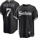 Men's Tim Anderson Chicago White Sox Black City Connect Premium Stitch Replica Jersey