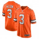 Men's Russell Wilson Orange Denver Broncos Alternate Game Jersey