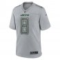 Men's Aaron Rodgers Heather Gray New York Jets Atmosphere Fashion Game Jersey