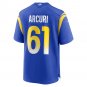 Men's AJ Arcuri Royal Los Angeles Rams Game Player Jersey