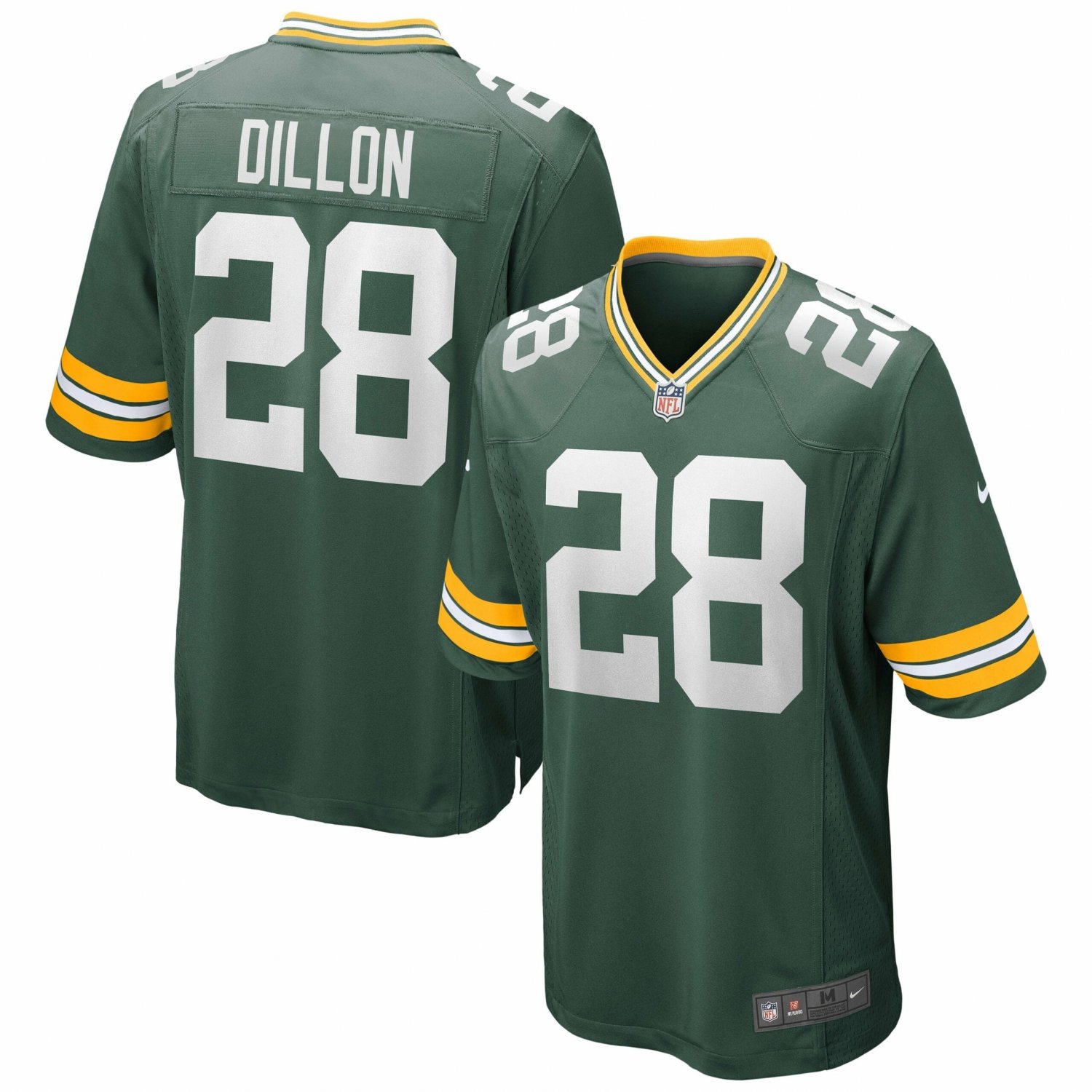 Men's AJ Dillon Green Green Bay Packers Game Jersey