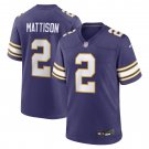 Men's Alexander Mattison Purple Minnesota Vikings Classic Player Game Jersey