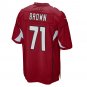 Men's Andrew Brown Cardinal Arizona Cardinals Game Player Jersey