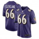 Men's Ben Cleveland Purple Baltimore Ravens Game Jersey