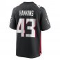 Men's Black Matt Hankins Atlanta Falcons Game Player Jersey