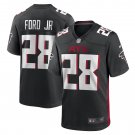 Men's Black Mike Ford Atlanta Falcons Game Player Jersey