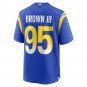 Men's Bobby Brown III Royal Los Angeles Rams Game Jersey
