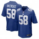 Men's Bobby Okereke Royal New York Giants Game Player Jersey
