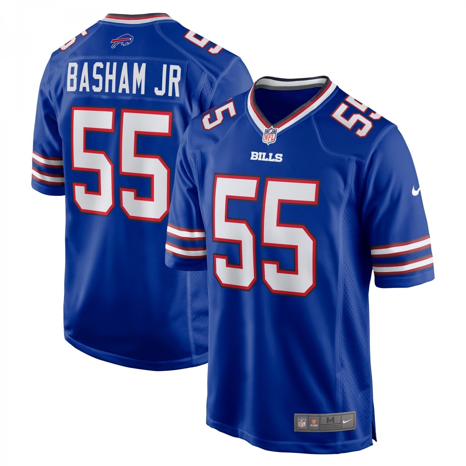 Men's Boogie Basham Royal Buffalo Bills Game Jersey