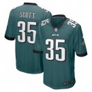 Men's Boston Scott Midnight Green Philadelphia Eagles Game Jersey