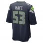 Men's Boye Mafe College Navy Seattle Seahawks Game Player Jersey