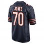 Men's Braxton Jones Navy Chicago Bears Game Player Jersey