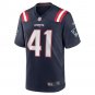 Men's Brenden Schooler Navy New England Patriots Game Player Jersey