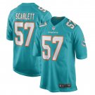 Men's Brennan Scarlett Aqua Miami Dolphins Game Jersey
