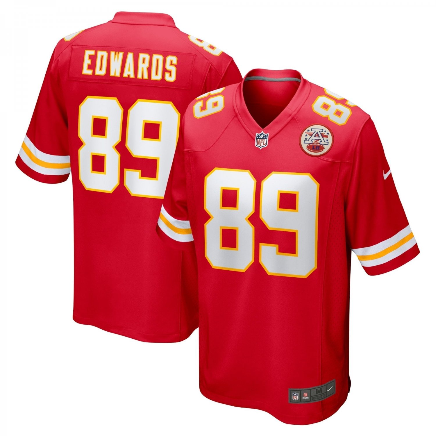 Men's Bryan Edwards Red Kansas City Chiefs Home Game Player Jersey