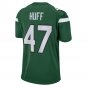 Men's Bryce Huff Gotham Green New York Jets Game Jersey