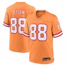 Men's Cade Otton Orange Tampa Bay Buccaneers Throwback Game Jersey