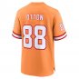 Men's Cade Otton Orange Tampa Bay Buccaneers Throwback Game Jersey