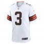 Men's Cade York White Cleveland Browns Game Player Jersey
