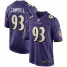 Men's Calais Campbell Purple Baltimore Ravens Game Player Jersey