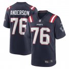 Men's Calvin Anderson Navy New England Patriots Game Jersey