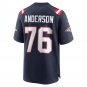 Men's Calvin Anderson Navy New England Patriots Game Jersey